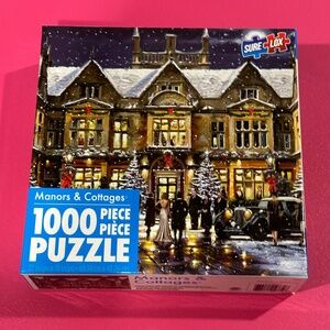 Sure-Lox Manors & Cottages Christmas 1000 Piece Puzzle